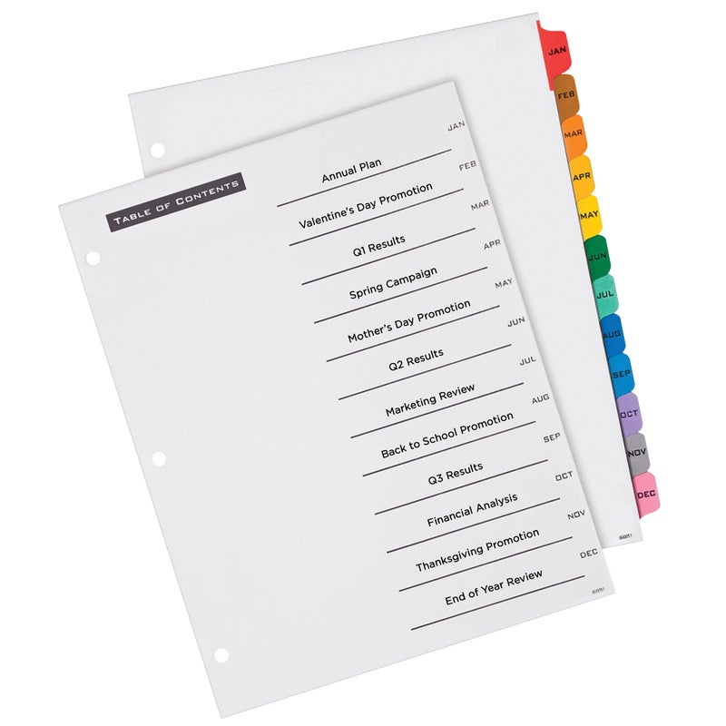 Office Essentials AVE11679 - Avery Office Essentials Table 'N Tabs Dividers - Image 3